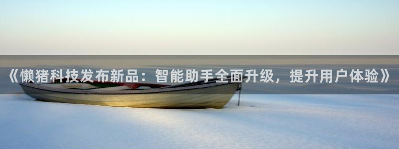 《懒猪科技发布新品：智能助手全面升级，提升用户体验》